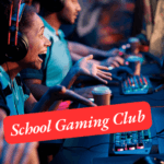 Kids are playing video games on computer