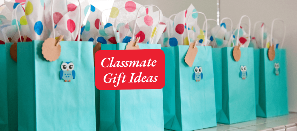 Several Goodie bags are on the table