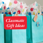 Several Goodie bags are on the table