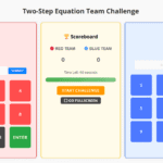 Two-Step Equations Game for Smartboard