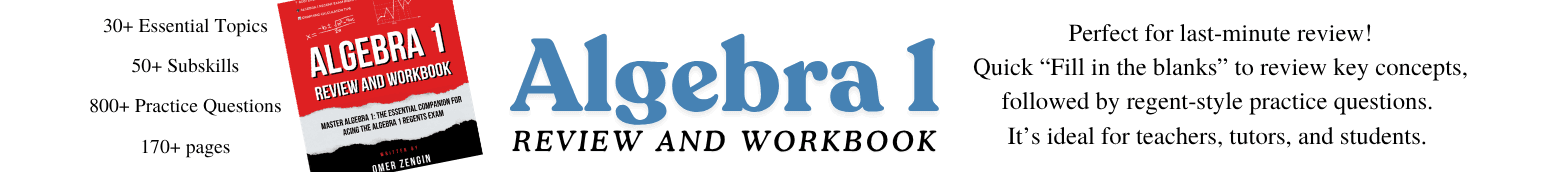 Algebra 1 Workbook – Teacher Resource